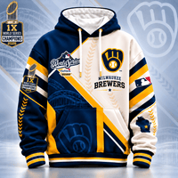 Milwaukee Baseball Colorblock 3D Print Hoodie