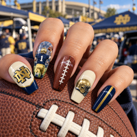 South Bend Football Fan Press On Nails
