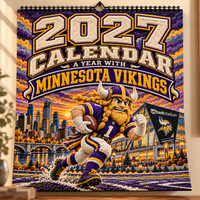 Minnesota Football Fan 2027 Wall Calendar