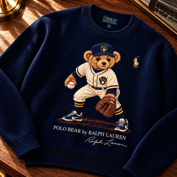 Milwaukee Lakefront Bear Sweatshirt - Close Up