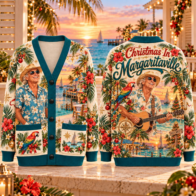 Island Beach Christmas Cardigan