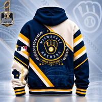 Milwaukee Baseball Colorblock 3D Print Hoodie
