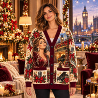 London Songbird Christmas Cardigan