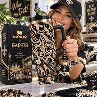 New Orleans Football Rhinestone 40oz Tumbler