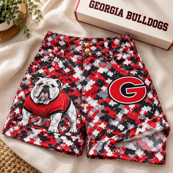 Athens Digital Camo Cuffed Shorts