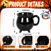 Moonlit Skeleton Cauldron Mug