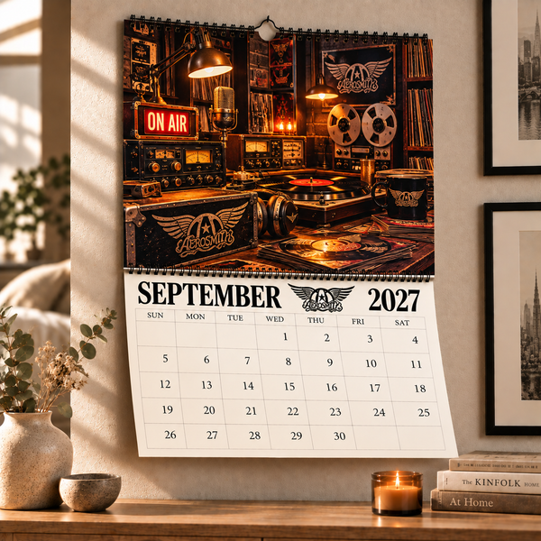 Boston Rock Legends 2027 Wall Calendar - On Wall