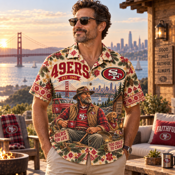 San Francisco For Life Hawaiian Shirt - Detail