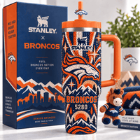 Denver Football Fan Rhinestone 40oz Tumbler