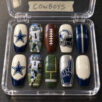 Dallas Football Fan Press On Nails