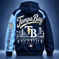 Tampa Bay Baseball White Varsity Hoodie