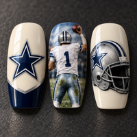 Dallas Football Fan Press On Nails