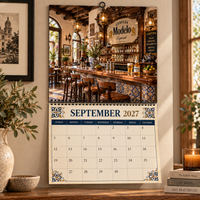 Mexican Courtyard Christmas 2027 Wall Calendar