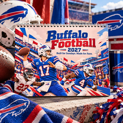 Buffalo Football Fan 2027 Wall Calendar