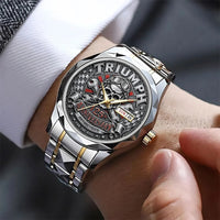 Vintage Skull Rider Luxury Quartz Watch
